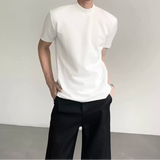 MODEFREAKのハイネックディティールモードTシャツ mf3243の画像