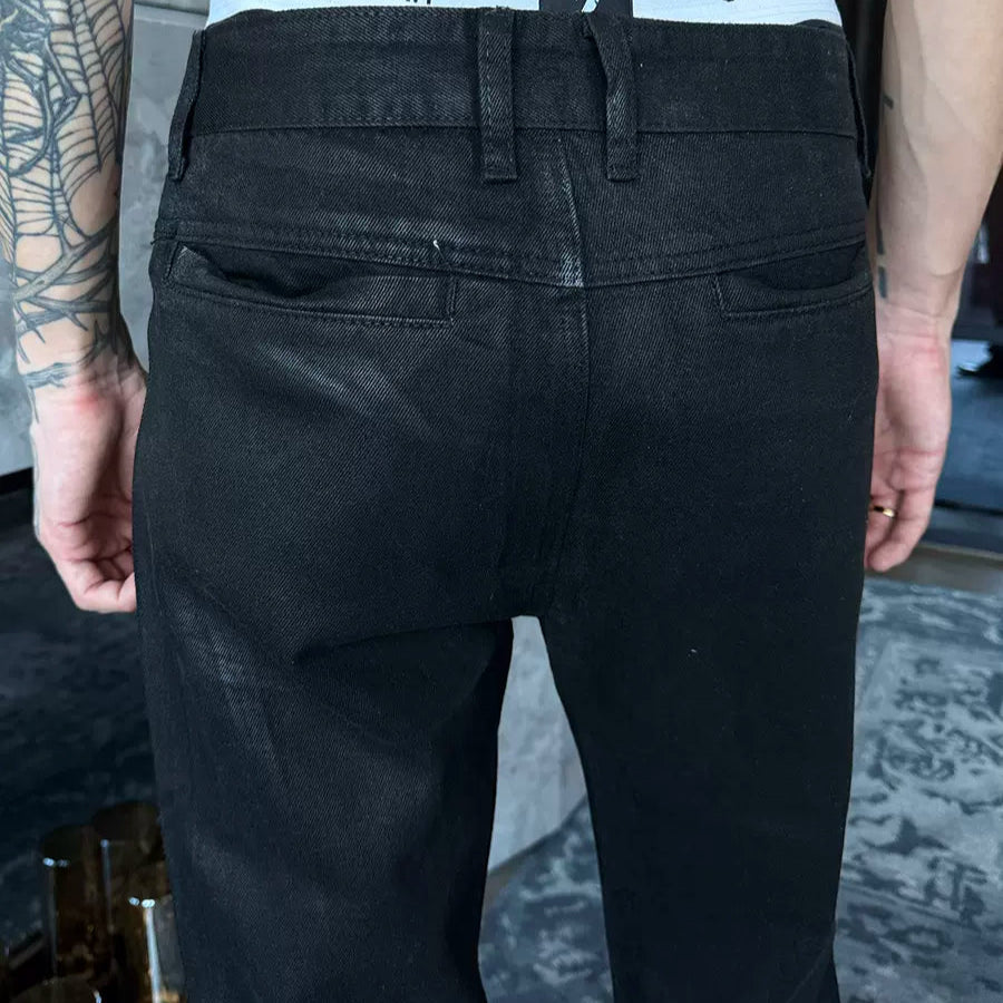 MODEFREAKのフレアダメージモードデニムパンツ mf3372の画像