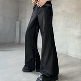 MODEFREAKのサテンジップアップフレアスラックス mf3025の画像