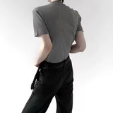 MODEFREAKのモードシルエットハイネックTシャツ mf3270の画像