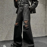 MODEFREAKのフレアダメージデニムパンツ mf2945の画像