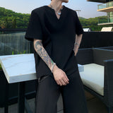 MODEFREAKのVカットモードシルエットカットソー mf3327の画像