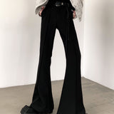 MODEFREAKのスリムフットフレアコリアンスラックス mf3097の画像