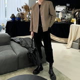 MODEFREAKのノーカラーコリアンスマートジャケット mf3503の画像