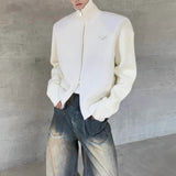 MODEFREAKのジップアップハイネックニットトップス mf3054の画像