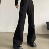 MODEFREAKのプリーツフレアモードスラックス mf3153の画像