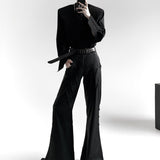 MODEFREAKのハイネックビジューカラーモードシャツ mf3253の画像