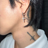 MODEFREAKのクリスタルクロスピアス mf2561の画像