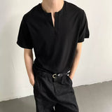 MODEFREAKのVネックスリットシンプルTシャツ mf3371の画像