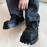 MODEFREAKのスクエアトゥレザーシューズ mf2166の画像