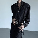 실버 스냅 모드 루즈 셔츠 mf2844