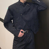 MODEFREAKのエンボスアシンメトリーハイネックシャツ mf2902の画像