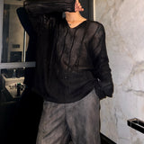 MODEFREAKのライトメッシュコリアンニット mf2936の画像