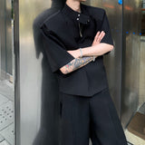 MODEFREAKのハイネックモードジップアップシャツ mf3291の画像