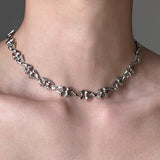 MODEFREAKのツイストシルバーネックレス mf2626の画像