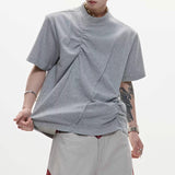 MODEFREAKのアシンメトリープリーツTシャツ mf3380の画像