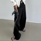 MODEFREAKのドレープフレアモードスラックス mf3222の画像