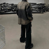 MODEFREAKのフレアダメージデニムパンツ mf2945の画像