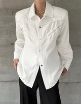 MODEFREAKのモードジップデザインコリアンシャツ mf2920の画像