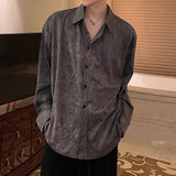 MODEFREAKのシャドウペイズリー総柄シャツ mf2326の画像