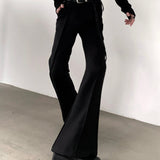 MODEFREAKのスリムフットフレアコリアンスラックス mf3097の画像