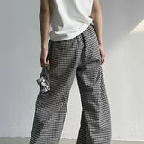 MODEFREAKのギンガムチェックルーズパンツ mf3340の画像