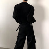 MODEFREAKのモノトーンシンプルシャツ mf2555の画像