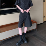 MODEFREAKのブラックモードハーフパンツ mf2660の画像3