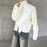 MODEFREAKのジップアップハイネックニットトップス mf3054の画像