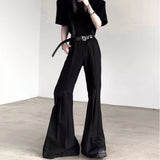 MODEFREAKのプリーツフレアモードスラックス mf3320の画像