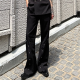 MODEFREAKのホイールデザインフレアパンツ mf3403の画像