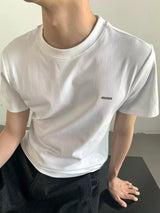 MODEFREAKのシンプルロゴハイネックスリムTシャツ mf3417の画像