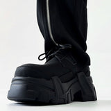 MODEFREAKのスタイリッシュレザースニーカー mf2737の画像