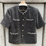 MODEFREAKのパールモードツイードサマージャケット mf3399の画像