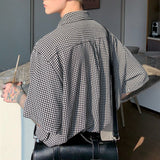 MODEFREAKの【最短即日発送】ボウタイ千鳥柄シャツ mf1859の画像
