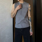 MODEFREAKのノースリーブジップアップニットトップス mf3241の画像