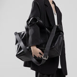 MODEFREAKのビッグレザーショルダーバッグ mf2576の画像