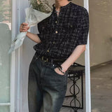 MODEFREAKのモードツイードコリアンシャツ mf3368の画像