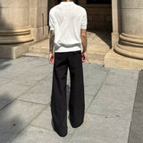 MODEFREAKのプリーツデザインドレープスラックス mf3352の画像