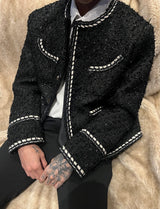 MODEFREAKのラグジュアリーモードツイードジャケット mf2956の画像