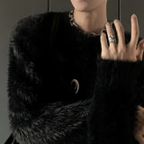 MODEFREAKのミンクタッチラグジュアリーモードニット mf2813の画像