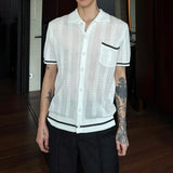 MODEFREAKのシースルーモノトーンラインポロトップス mf3314の画像