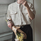 MODEFREAKのモードツイードコリアンシャツ mf3368の画像