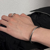 MODEFREAKのアシンメトリーシルバーバングル mf2620の画像3