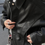 MODEFREAKのルーズシルエットレザージャケット mf2862の画像