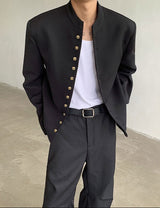 MODEFREAKのクラシカルノーカラージャケット mf3265の画像