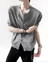 MODEFREAKのレイヤードデザインカーディガントップス mf3376の画像