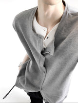 MODEFREAKのレイヤードデザインカーディガントップス mf3376の画像