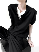 MODEFREAKのレイヤードデザインカーディガントップス mf3376の画像