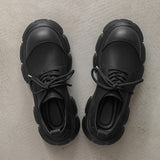 MODEFREAKのマット厚底レザーシューズ mf2645の画像